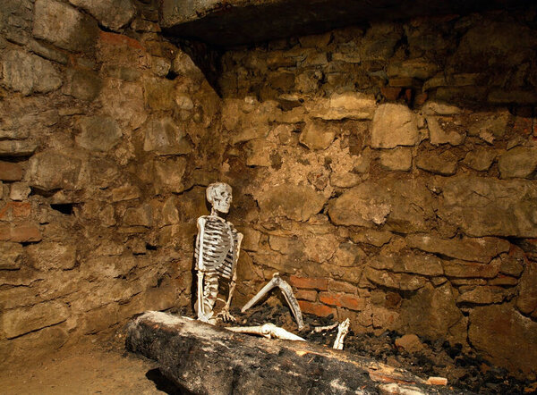 Старый подвал в Жешове. Польша