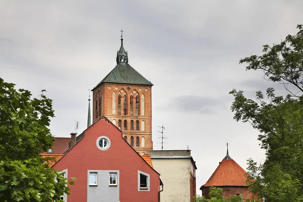 Iglesia Santa Catalina Alejandría Braniewo Polonia —  Fotos de Stock