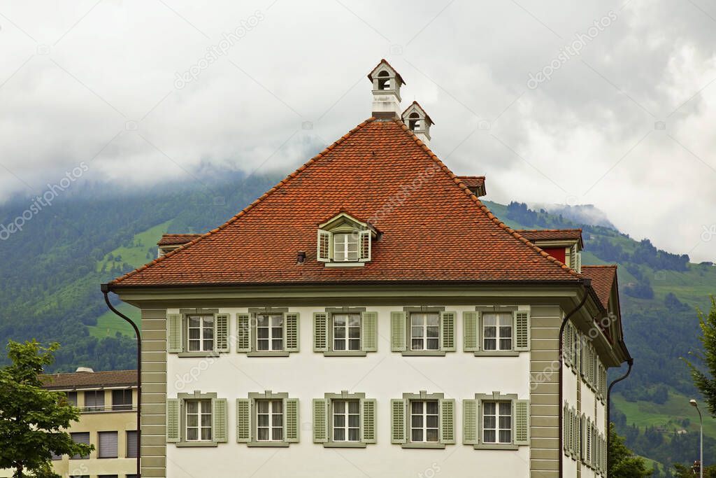 House in Stans. Nidwalden. Switzerland