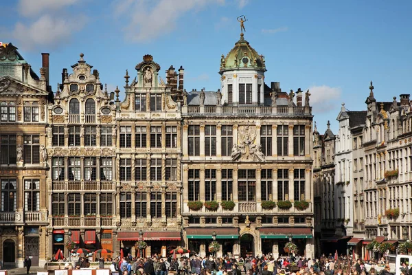 Guildhalls Grand Place Brussels Belgium — Stock Photo, Image