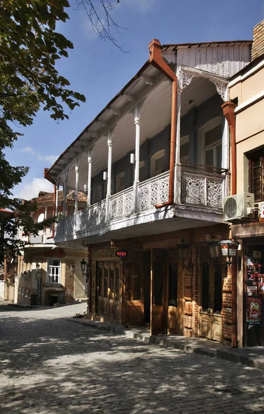 Vecchia Strada Sighnaghi Kakheti Georgia — Foto Stock