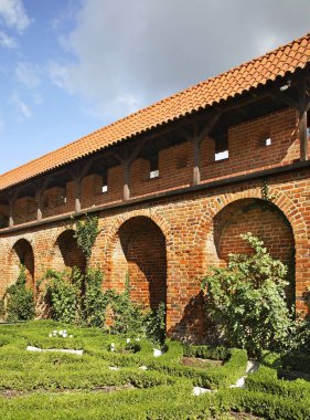Torun 'da bir kale. Polonya
