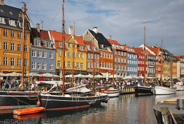 Nyhavn Копенгагене Дания — стоковое фото