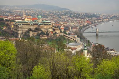 Budapeşte 'deki Buda Kalesi. Macaristan