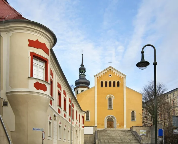 Εκκλησία Της Παναγίας Και Του Αγίου Wojciech Στο Opole Πολωνία — Φωτογραφία Αρχείου