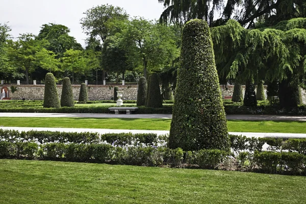 레티로 스페인어 Buen Retiro Park 마드리드에 공원이다 스페인 — 스톡 사진