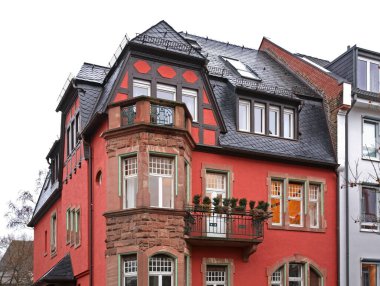 Frankfurt 'ta bir bina var. Almanya