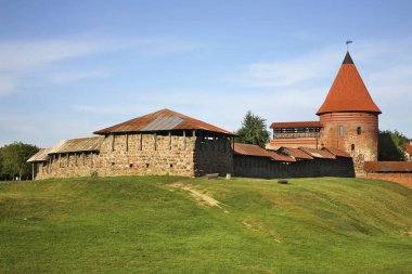 Kaunas Kalesi manzarası. Litvanya