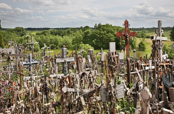 Hügel Der Kreuze Bei Siauliai Litauen — Stockfoto
