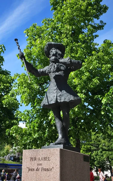 Monumento Aabel Som Jean France Oslo Paesi Bassi — Foto Stock