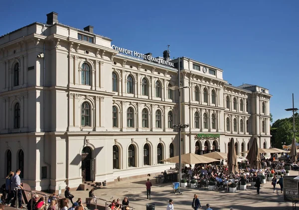 Oslo Winkelcentrum Comfort Hotel Grand Central Oslo Noorwegen — Stockfoto