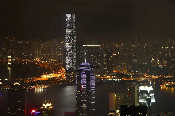 Пік Вікторія Гонконзі Китай — стокове фото