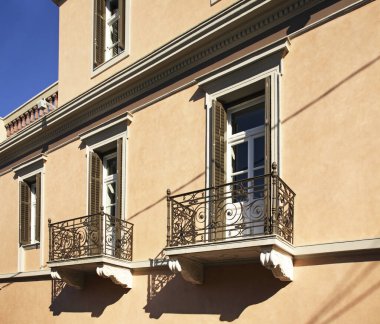 Atina 'daki bir binanın parçası. Yunanistan