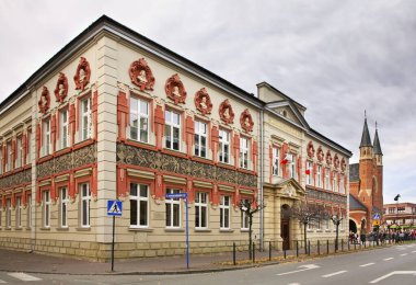 Nowy Sacz 'in manzarası. Polonya