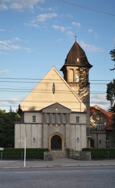 Hradec Kralove 'deki Çek kardeşlerin Evanjelik Kilisesi Kilisesi. Çek Cumhuriyeti