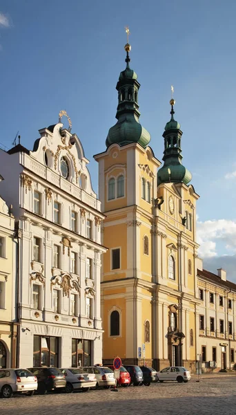 Kostel Nanebevzetí Panny Marie Velkém Náměstí Hradci Králové Česká Republika — Stock fotografie