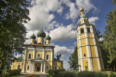 Cathedral of Transfiguration of Lord at kremlin of Uglich. Russia clipart
