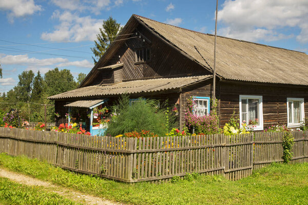 View of Divnaya Gora (Wonderful Mountain) village near Uglich. Russia