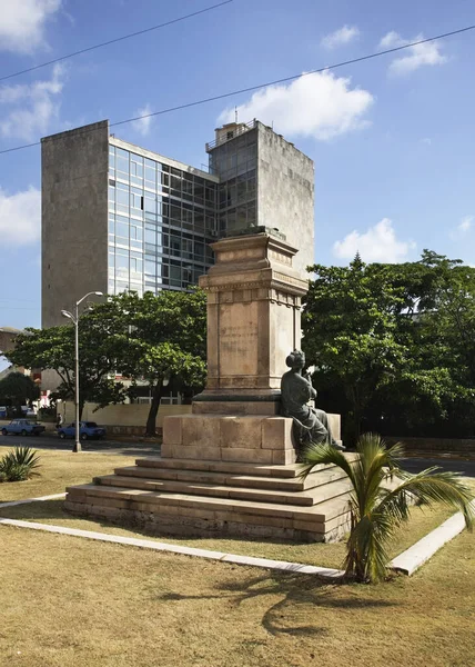 Sockel Des Denkmals Für Tomas Estrada Palma Havanna Kuba — Stockfoto