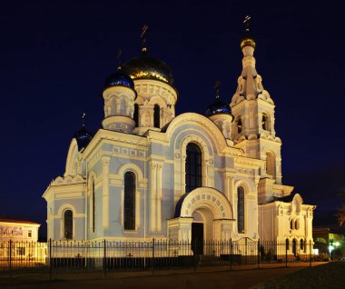Maloyaroslavets 'teki Kutsal Bakire Meryem Katedrali. Kaluga Oblastı. Rusya