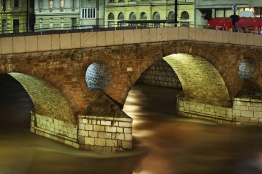 Saraybosna 'daki Latin Köprüsü. Bosna-Hersek