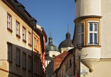 Olomouc manzarası. Moravia 'da. Çek Cumhuriyeti