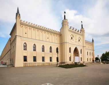 Lublin Kalesi manzarası. Polonya