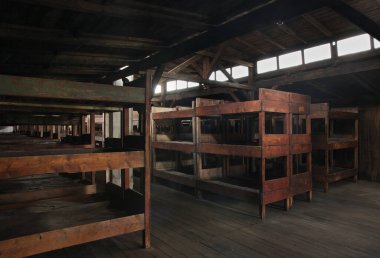 Lublin 'deki Majdanek toplama kampında. Polonya