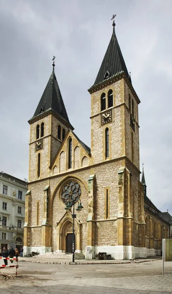 Cathédrale Cœur Jésus Sarajevo Bosnie Herzégovine — Photo