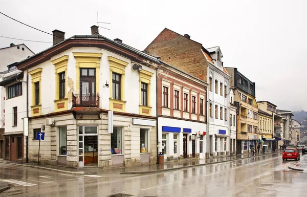Rue Bosanska Travnik Bosnie Herzégovine — Photo
