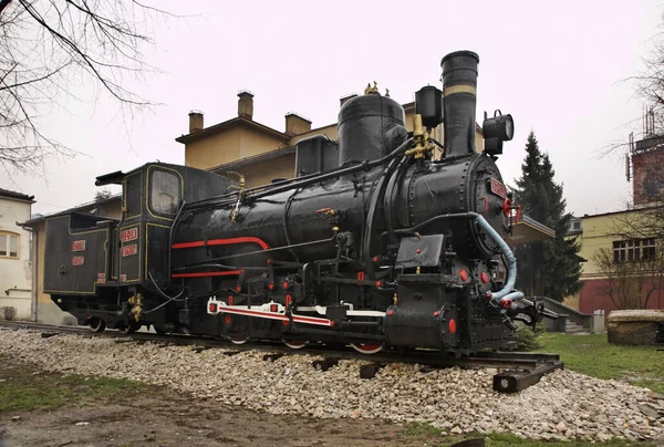 Locomotief Travnik Bosnië Herzegovina — Stockfoto