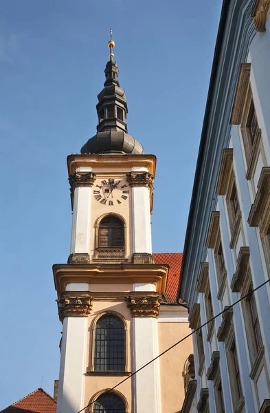 Kościół Matki Bożej Śnieżnej Ołomuńcu Morawach Republika Czeska — Zdjęcie stockowe