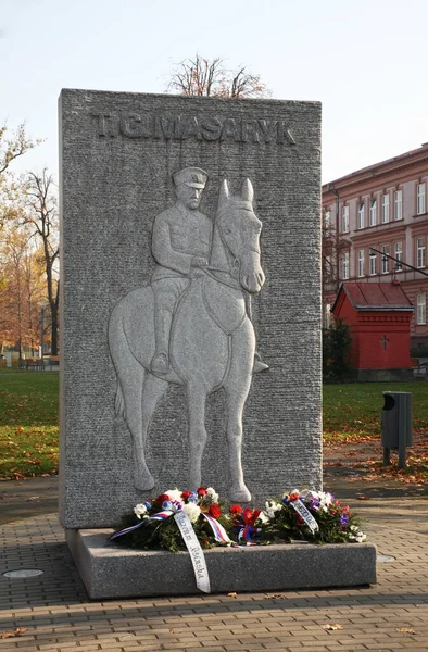 Monument Masaryk Cesky Tesin Czech Republic — Stock Photo, Image