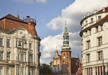 Bydgoszcz 'deki Bakire Meryem Varsayımı Kilisesi. Polonya