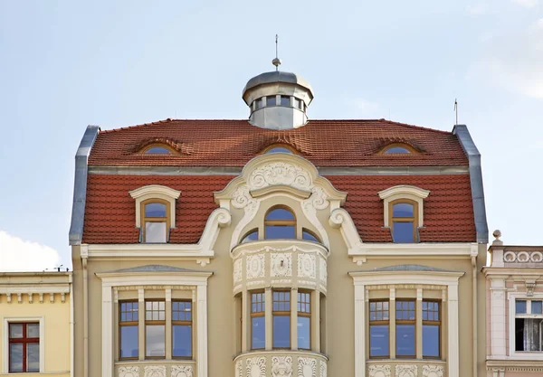 Fragmento Casa Antigua Mercado Bydgoszcz Polonia — Foto de Stock