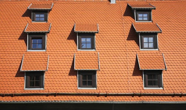 Taget Huset Bydgoszcz Polen - Stock-foto