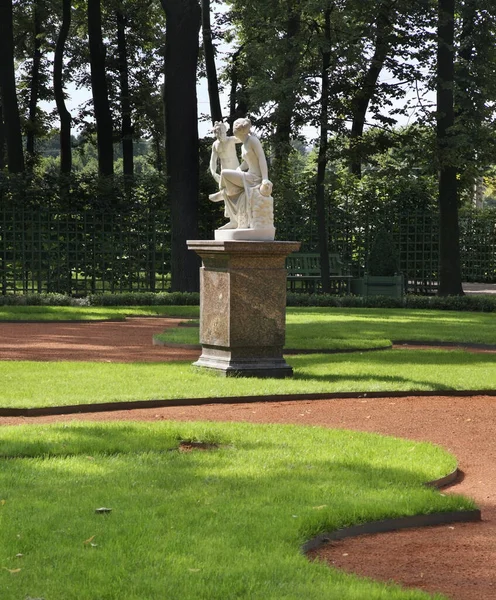 Jardin Été Saint Pétersbourg Russie — Photo