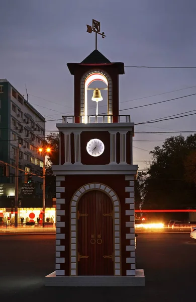 Clock Tower Almaty Kazakhstan — Stock Photo, Image