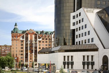 Ufa manzarası. Bashkortostan Cumhuriyeti. Rusya