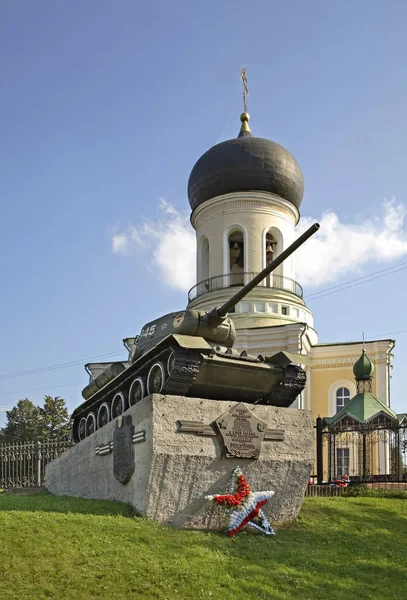 Monument Tank Kathedraal Van Nicholas Wonderworker Naro Fominsk Rusland — Stockfoto