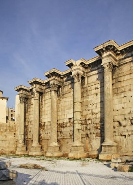 Atina 'daki Hadrian Kütüphanesi. Yunanistan