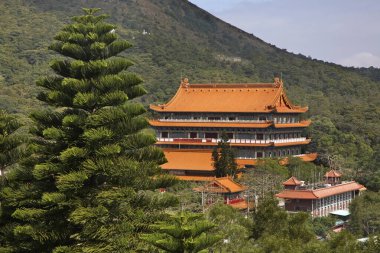 Po Lin Manastırı. Lantau Adası. Hong Kong. Çin