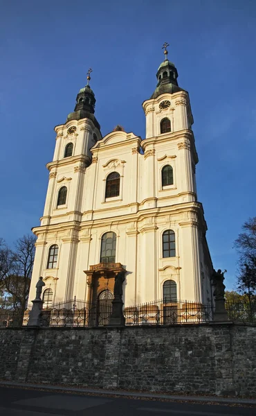 Katedra Pielgrzymkowa Najświętszej Marii Panny Frydku Mistku Republika Czeska — Zdjęcie stockowe