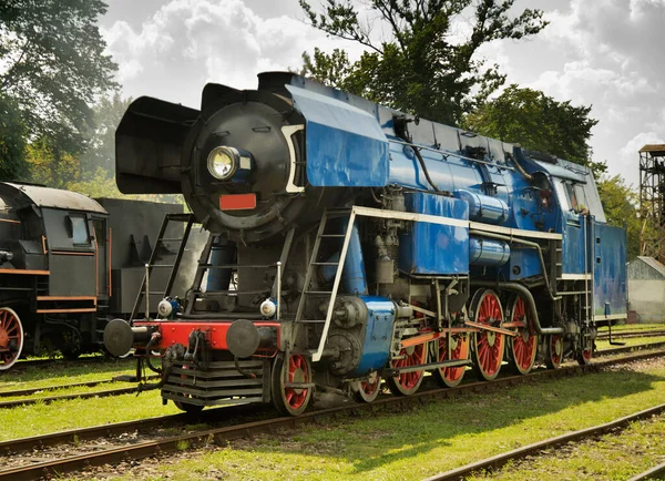 Une Vieille Locomotive Chabowka Pologne — Photo