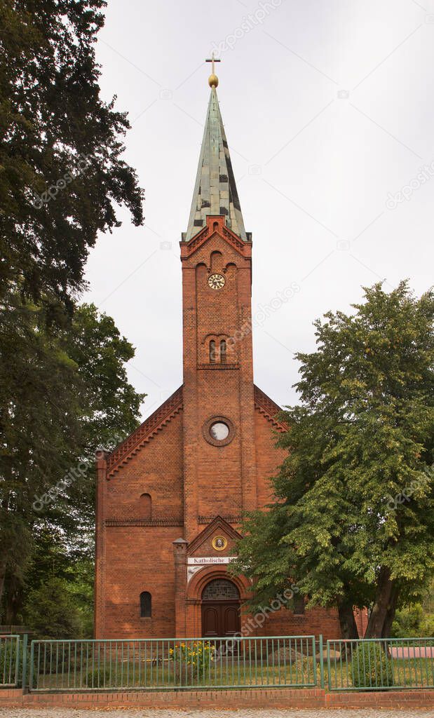 Catholic church in Bad Muskau. Germany