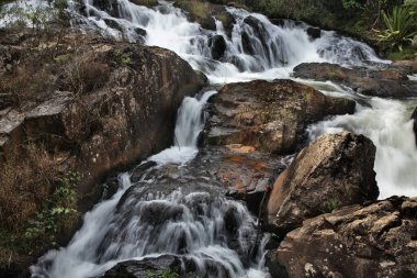 Dalat 'ta Datanla şelalesi. Vietnam
