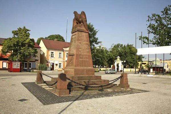 Monumento Vítimas Massacre Alemão 1918 Miedzyrzec Podlaski Polónia — Fotografia de Stock