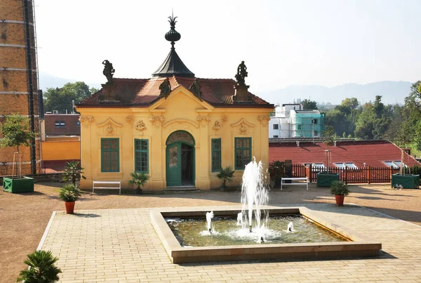 Parque Castelo Decin República Checa — Fotografia de Stock