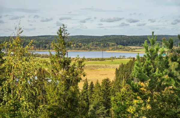 View Kuhavuori Mountain Vakkosalmi Park Sortavala Serdobol Republic Karelia Russia — Stock Photo, Image