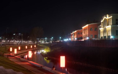 Tula 'daki Upa Nehri' nin Kazan rıhtımında. Rusya